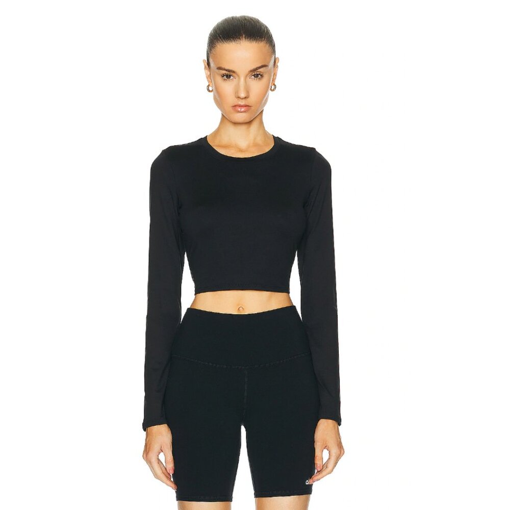Alo oft Crop Finesse Long Sleeve Top